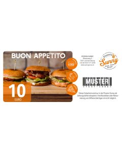 Pizzeria Wertgutschein 